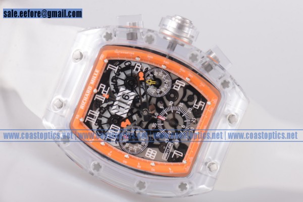 1:1 Replica Richard Mille RM 011 Felipe Massa Flyback Watch Sapphire Crystal Orange Inner Bezel